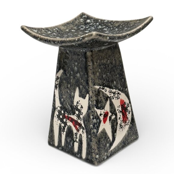 Vintage Other - MCM Celestial Cat Candle Holder